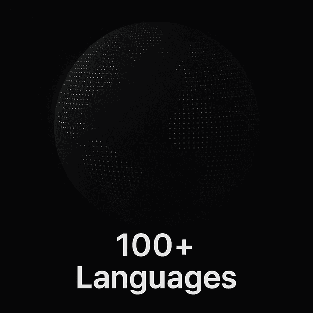 Illustration showing accessibility and language support